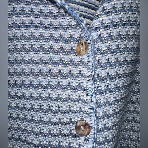 Knitted Blue Cardigan w/Buttons M